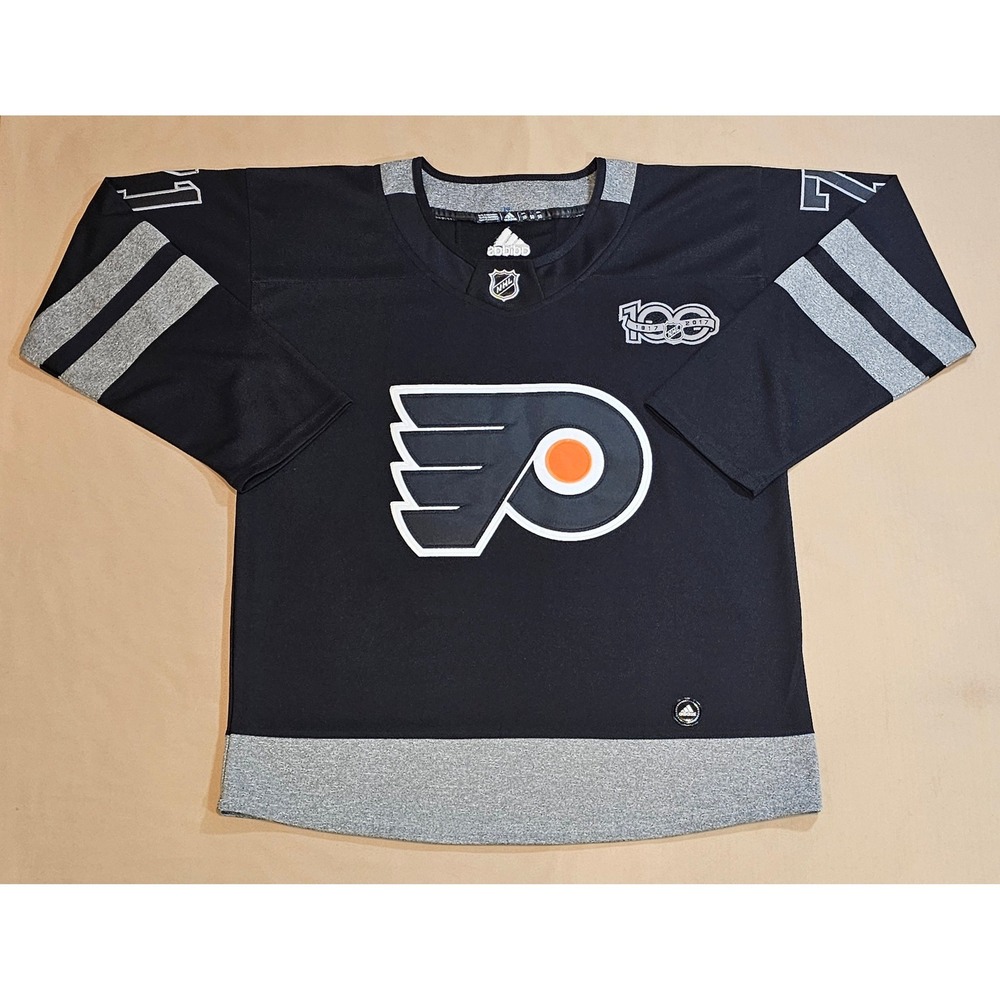 Adidas Philadelphia Flyers Morgan Frost 71 NHL Jersey Black‎ Grey Size 50